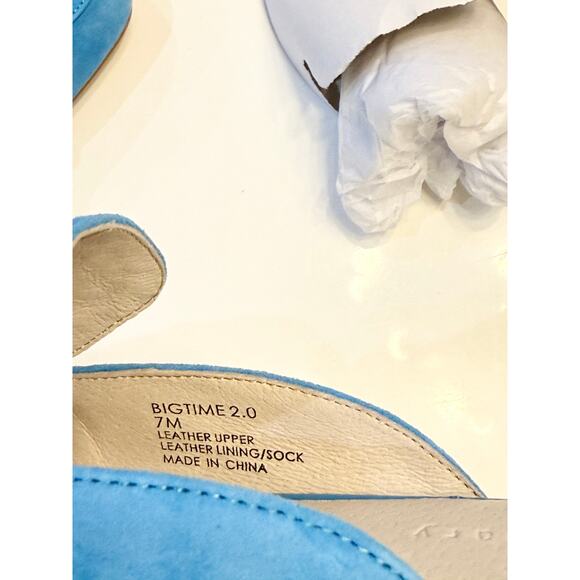 Sanctuary Smart Creation Aqua Blue Wire Bigtime 2.0 Mule Size 7 in Box NWT - Picture 10 of 12